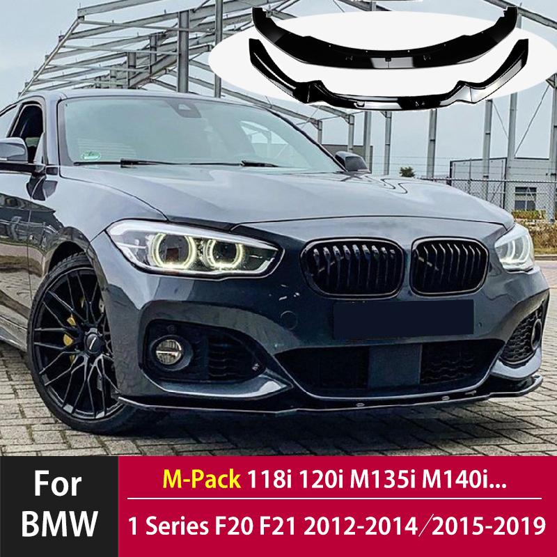 M-Sport Front Lip Bumper Blade for BMW 1 Series F20 F21 M-Pack 2012 2013 2014 2015 2016 2017 2018 2019 118i 120i M135i M140i