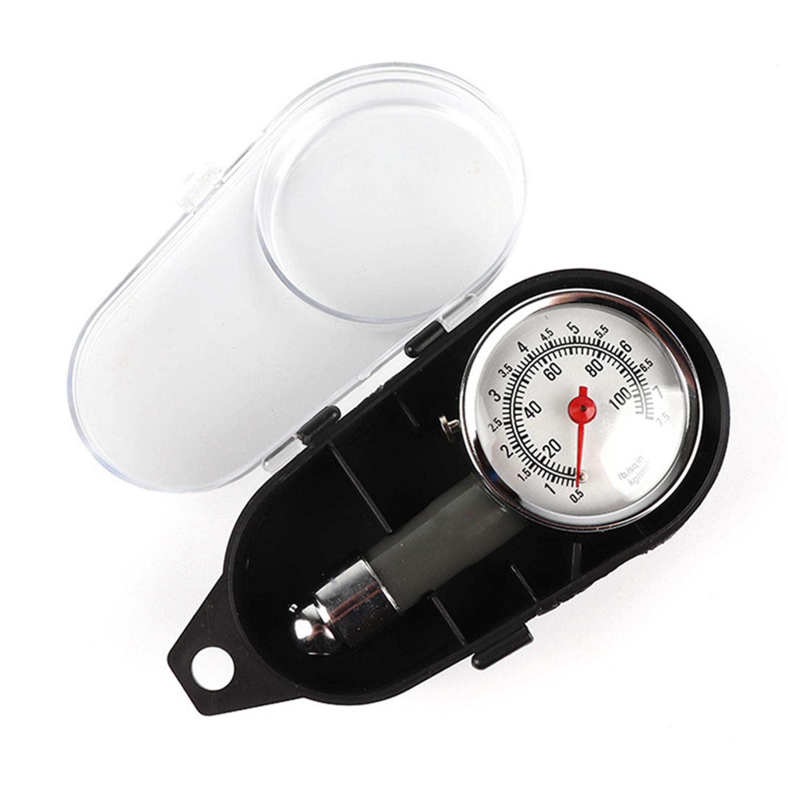 

Нержавіючий манометр для шин 0-100PSI Високоточний вимірювальний інструмент Портативний тестер тиску повітря в шинах для автомобіля