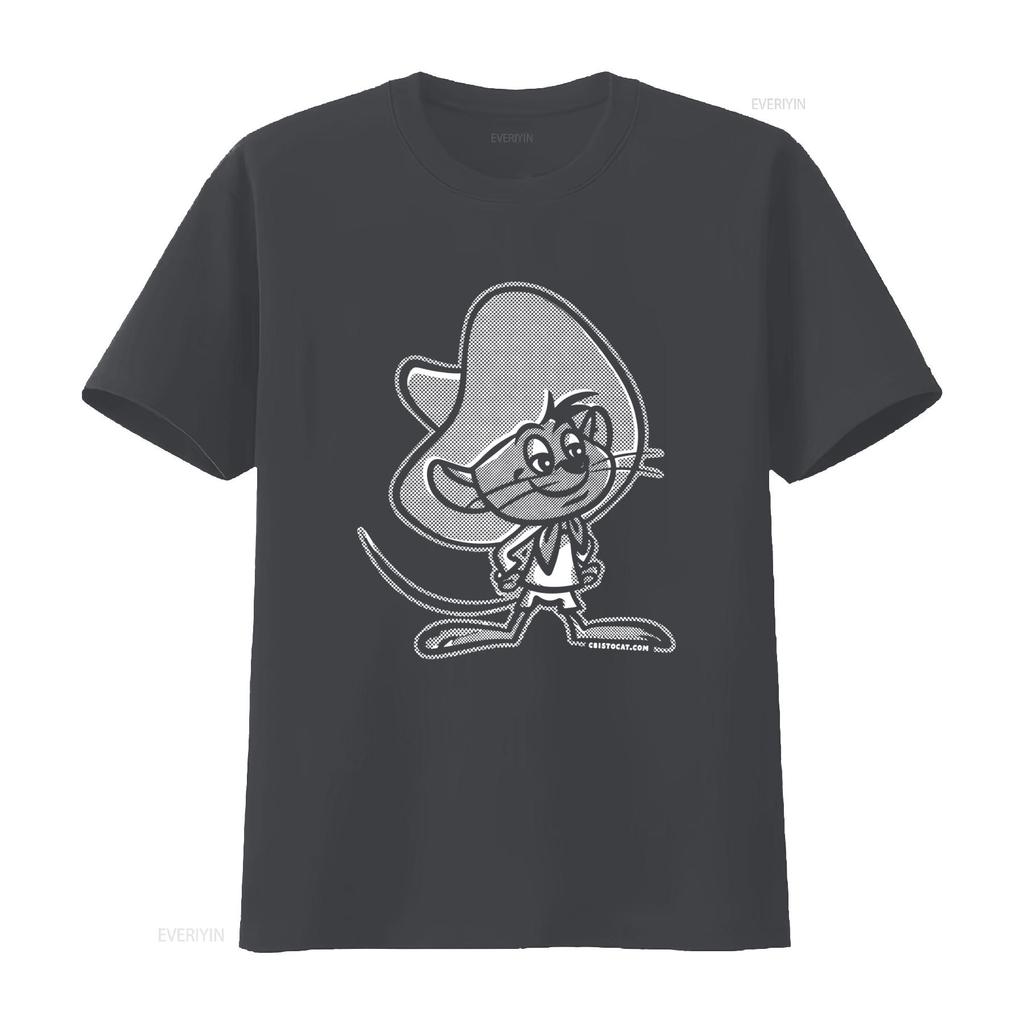 1 Color Speedy Gonzales Cartoon Mouse Print T Shirt For Cool Design Fashion Casual Vintage Fashion Homme