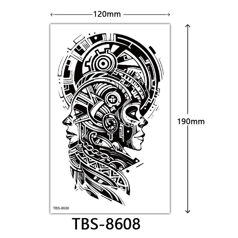 Waterproof Tattoo Sticker, Totem Character Animal Tattoo Sticker Tattoo