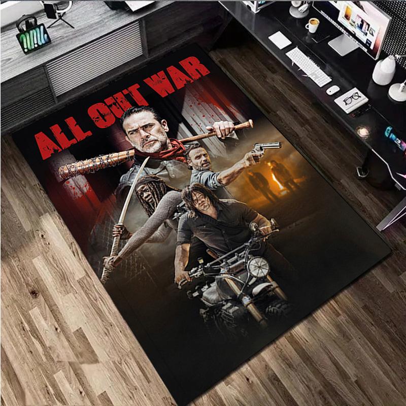 The Walking Dead  Rug - Home carpet Office Decorative Carpet For Living Room Bedroom Door Mat Floor Rug Computer Chair Area Rug