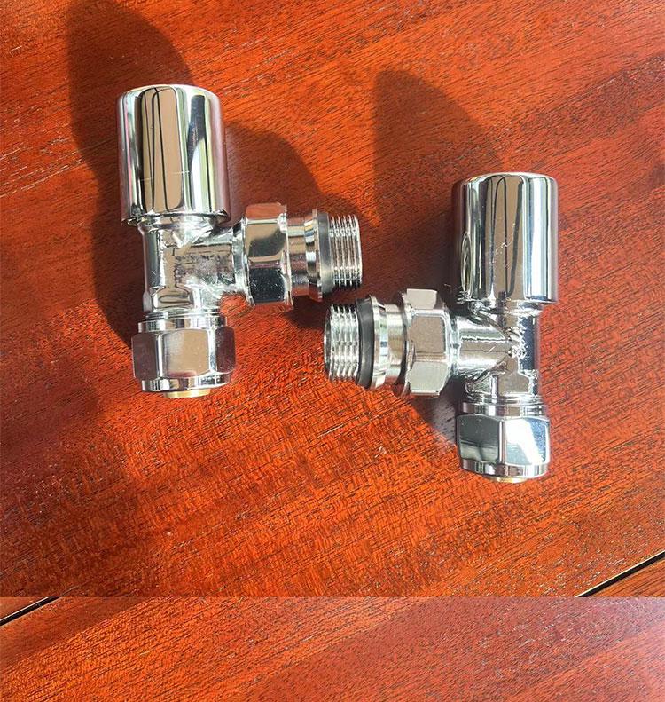 Pinshang Premium 20*6 All-Copper Thermostatic Valve with Polished Chrome-Plated Finish