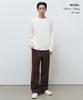 MUSINSA STANDARD 8W Corduroy One-Pleat Wide Elastic Pants [Brown]