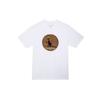 Letter Pattern Printed Round Neck Casual Versatile Short Sleeve T-Shirt Men Tops White C5219-CNM