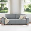 3 Seater Sofa Light Grey 180 Cm Fabric