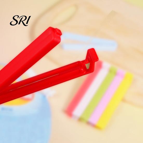 Food Freshness Clips 5Pcs Bag Sealing with Silicone Seal Reusable Airtight Snack Clip Clamps for Chips Snacks Tea Leaves Kitchen Storage Organizer
