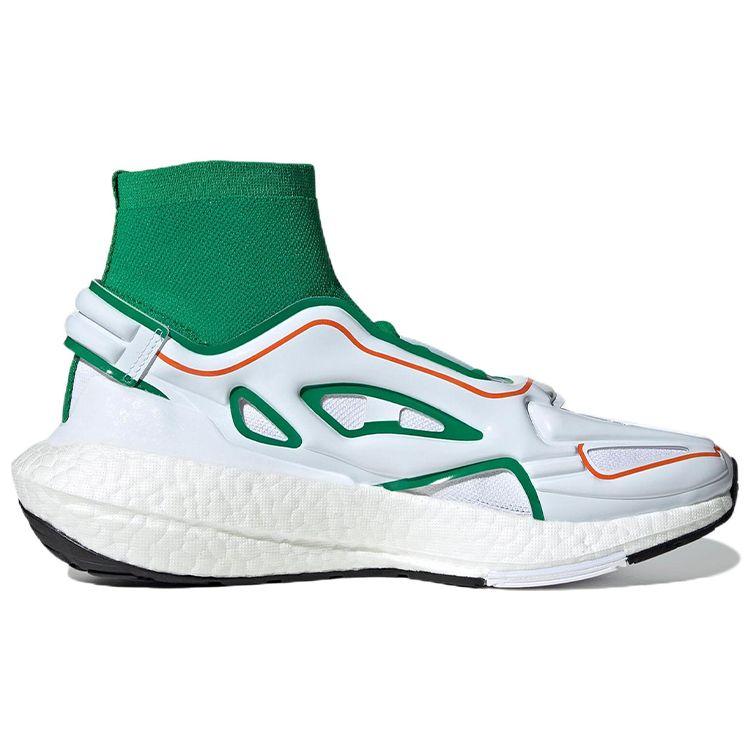 Adidas Stella McCartney X  UltraBoost 22 Green White Women Sneakers Cloud-White Semi-Impact-Orange GX9866