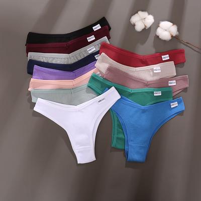 Perizoma in cotone a vita bassa, comode mutandine traspiranti, mutandine da stallo in cotone, mutandine estive leggere e traspiranti, mutandine da donna