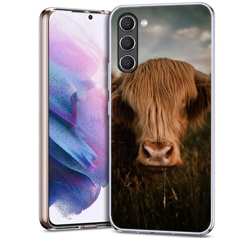 Cute Highland Cow Phone Case for Samsung A16 A26 A36 A56 A17 A37 A57 A07 A06 A02S A12 A22 A32 A52S A72 Galaxy A70 A50S A71 A51 A