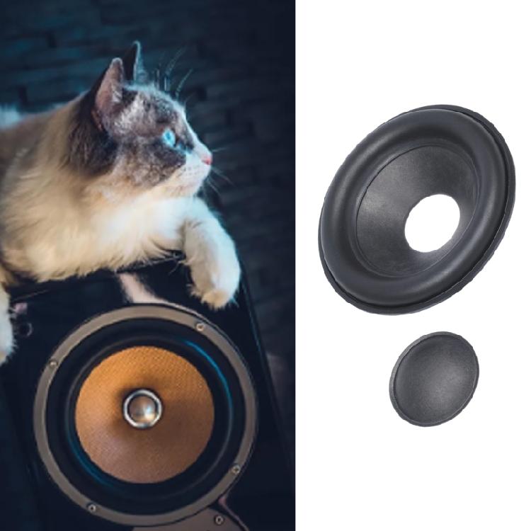 DIY Lautsprecher Reparatur Membran Set mit Staubkappe, Gummi Sicken Teile für Bastler und Reparaturtechniker Gebrauch