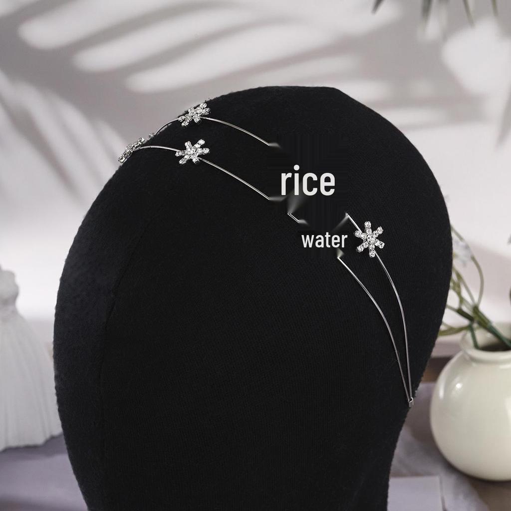 Koreanisches doppellagiges Stirnband mit Strassstern: Elegantes & Stilvolles Tägliches Haaraccessoire