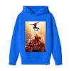 Kids Long Sleeve Loose Fit Letter Print Pullover Hoodie for Boys and Girls