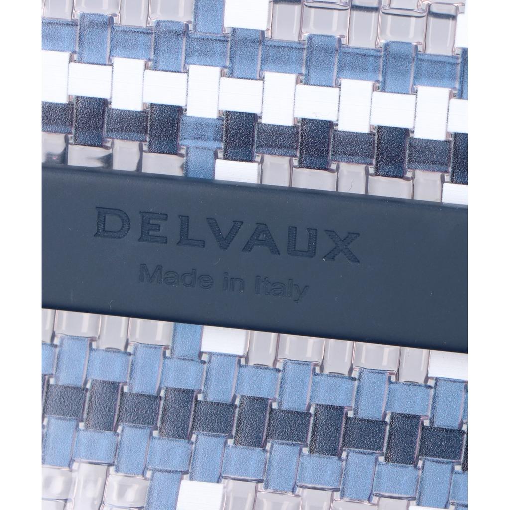 DELVAUX 21SS Limited Edition PVC x Rubber Brillon MM Dreamer 2-Way Shoulder Bag Handbag navy x clearUsed