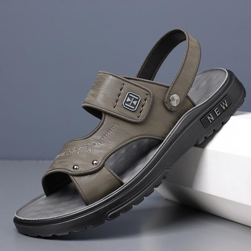 

Модные летние дизайнерские новые сандалии для пляжа на полой платформе с открытой пяткой, модные повседневные мужские тапочки с мягкой подошвой Zapatos De Hombre 44