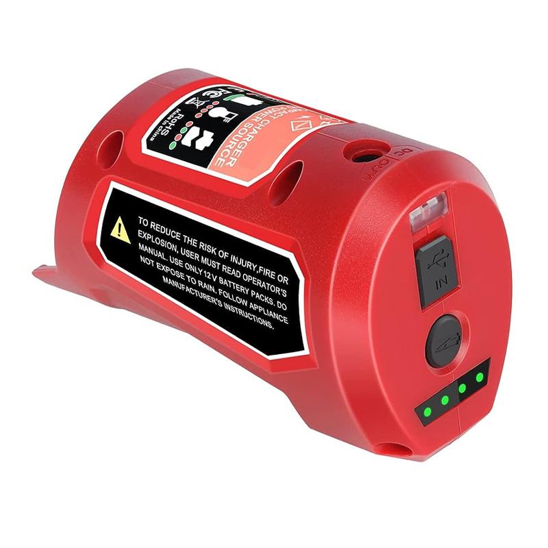 Battery Charger USB Adapter for Milwaukee 12V Lithium Battery Power Source Replacement Adapter Charger for Milwaukee for milwaukee 12V