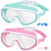Balení 2 dětských plaveckých brýlí, Plavecké brýle se širokým zorným polem pro děti od 3 do 15 let