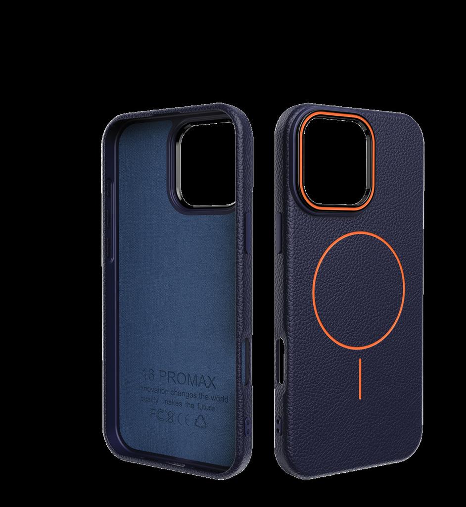 Für Apple 17 Promax Leder Handyhülle für IPhone 16 Luxus Magnetische Schutzhülle 15 Sturzsichere Hülle