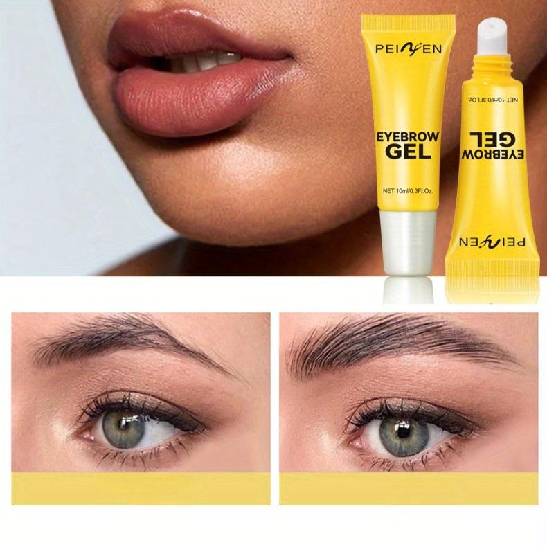 Eyebrow Styling Gel with A Brush Applicator, Strong-hold Eyebrow Gel, Clear Eyebrow Styling Gel—waterproof, Sweat-resistant, and Long-lasting