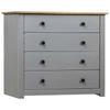 Day and Night - Day and Night Auxiliary Wardrobe In Panama Pine Wood Range Gray 80x40x73 Cm