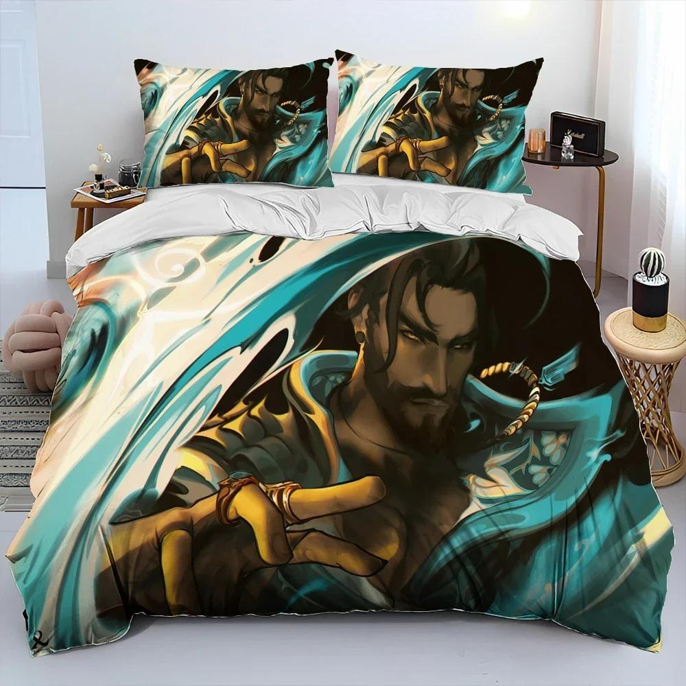 3D VALORANT Game Gamer Cartoon Comforter Bedding Set,Duvet Cover Bed Set Quilt Cover Pillowcase,king Queen Size Bedding Set Kid