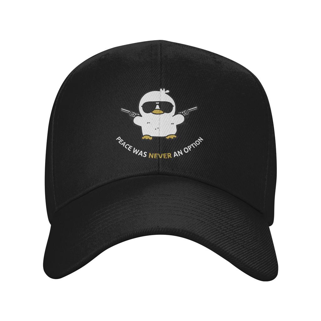 Peace Was Never An Option Letter Cap Unisex Women Fashion Cartoon Ducks Hat Sun Caps Trucker Cap Snapback Caps Baseball Caps Winter