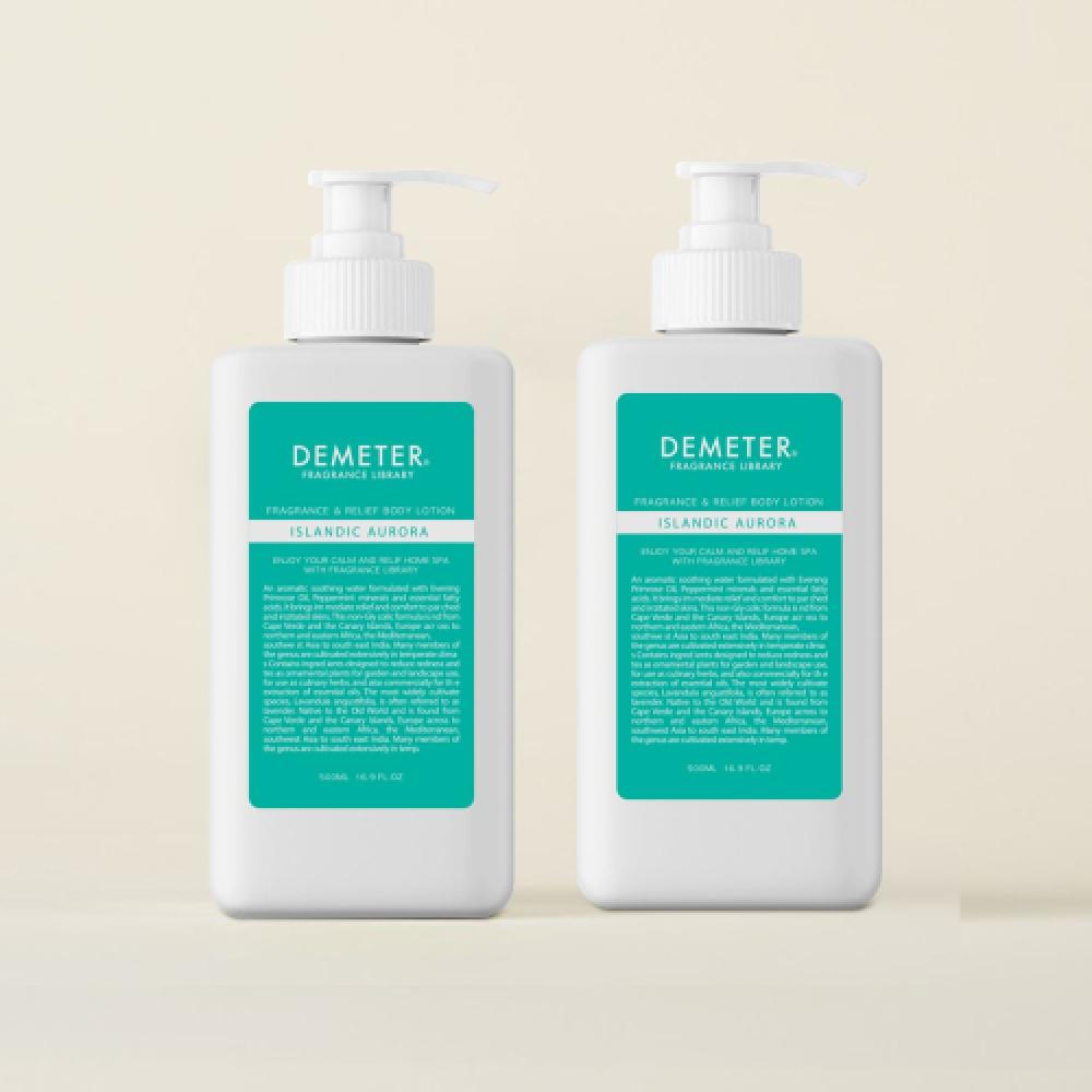 Demeter Relief Body Lotion Icelandic Aurora 500ml 2 FREE