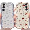 Flower Cherry Case for Samsung Galaxy A53 A54 A55 A56 A34 A35 A36 A26 A15 A16 A73 S25 Ultra S24 Plus S23 S22 S21 S20 FE Cover
