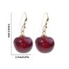 Sweet Cherry Earrings Fashion Dangling Jewelry Multifuntional Accessory Ear Jewelry for Collection and Daily Wear