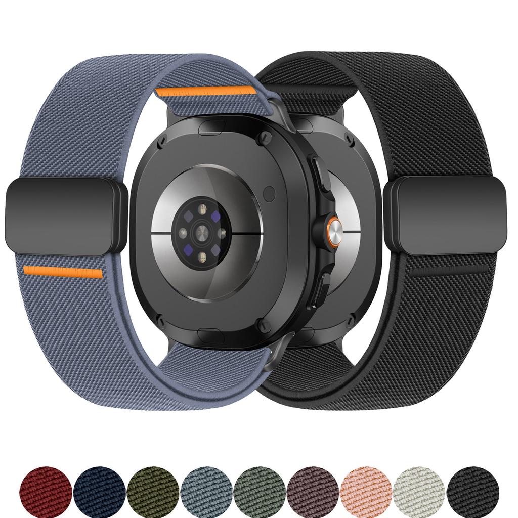 Magnetic Band For Samsung Galaxy Watch 8 classic 46mm stretch Nylon correa pulseira Bracelet for Galaxy Watch 8 Strap 40mm 44mm