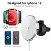 15W Car Air Vent Phone Stand Wireless Quick Charger 360 Degrees Rotating Magnet
