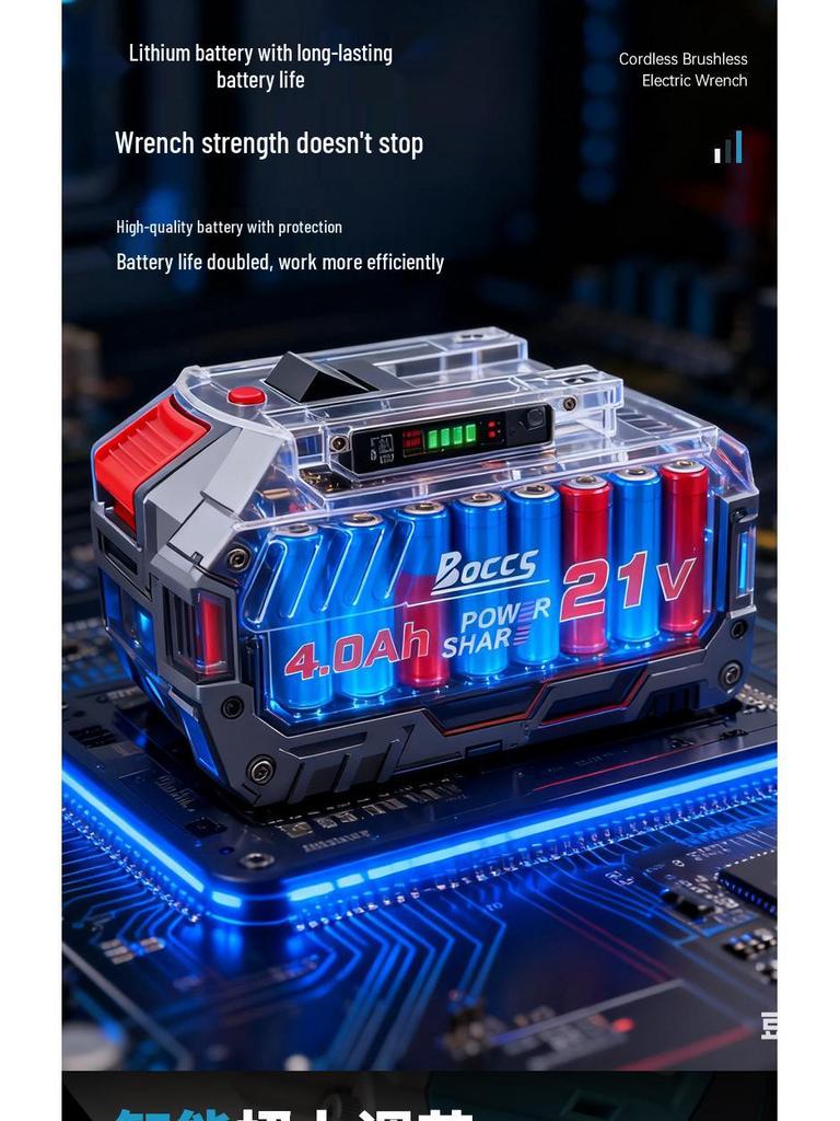 Cordless Multi-Functional Brushless Impact Wrench & Electric Screwdriver Set