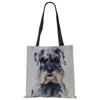 Schnauzer Dog Painting Handbags For Women Lady Korean Shoulder Bag Casual Shopping Shopper Bags Large Capacity CLE
