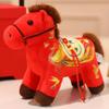 Year Of The Horse Plush Toy With Dragon Phoenix Embroidery Design For Lunar New Year Gift And Home Decor