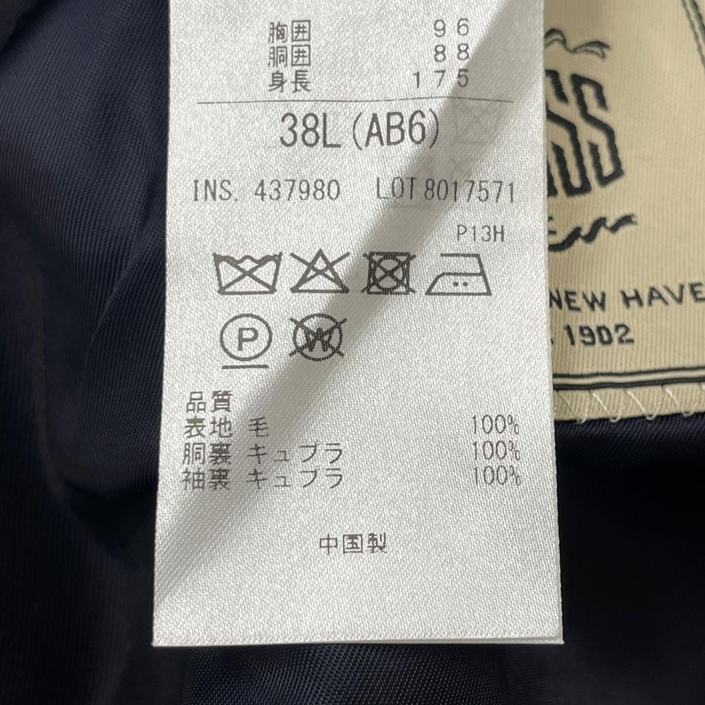 J.PRESS 2015 AW Navy Silver Metal Button Blazer Jacket 38L blackUsed