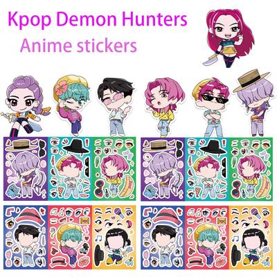 16 Sheets Of Cartoon Stickers High Material Creative DIY Decoration Children's Puzzle Play/hand Account Decoration Hot Selling
