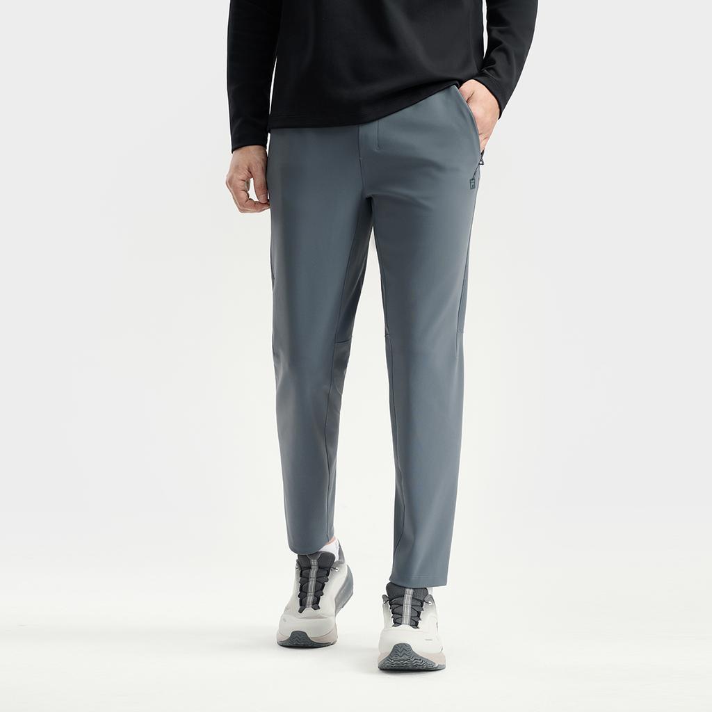 Fila A.P. Minimalist Trendy Fashion Training Fitness Versatile Comfortable Knitted Sports Pants Men Pants Medium-Charcoal A11M541602FMG