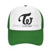 Twice "I Fancy You" Mesh Baseball Cap Summer Outdoor Breathable Sun Protection Hats Unisex Adjustable Travel Snapback Hat