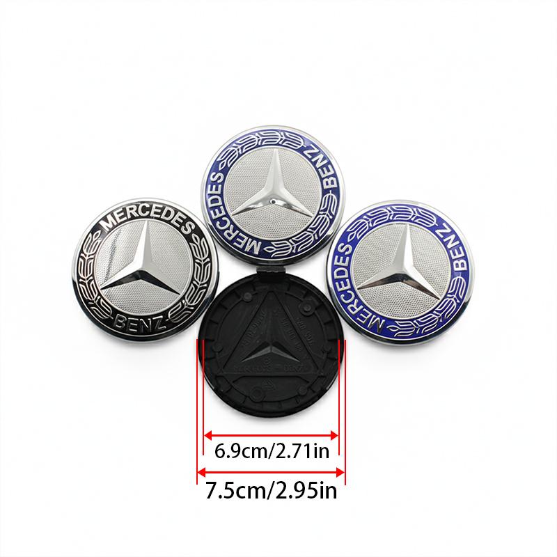 4Pcs 60mm 75mm Car Wheel Center Logo Badge Hub Cap For Mercedes Benz W211 W205 W213 W203 C218 A207 CLA CLS E Class Accessories