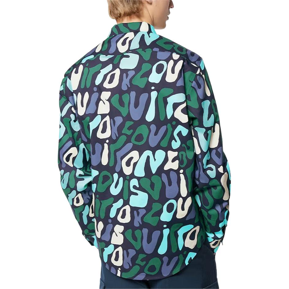 Louis Vuitton 2010s graphic-logo shirt 1AAU45