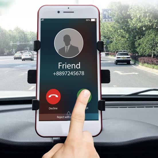 Supporto per Telefono da Auto Rotazione a 360 gradi Clip-on Supporto per Telefono da Auto Cruscotto Parabrezza Bocchetta di Ventilazione Supporto per Cellulare per Smartphone 3"-7"