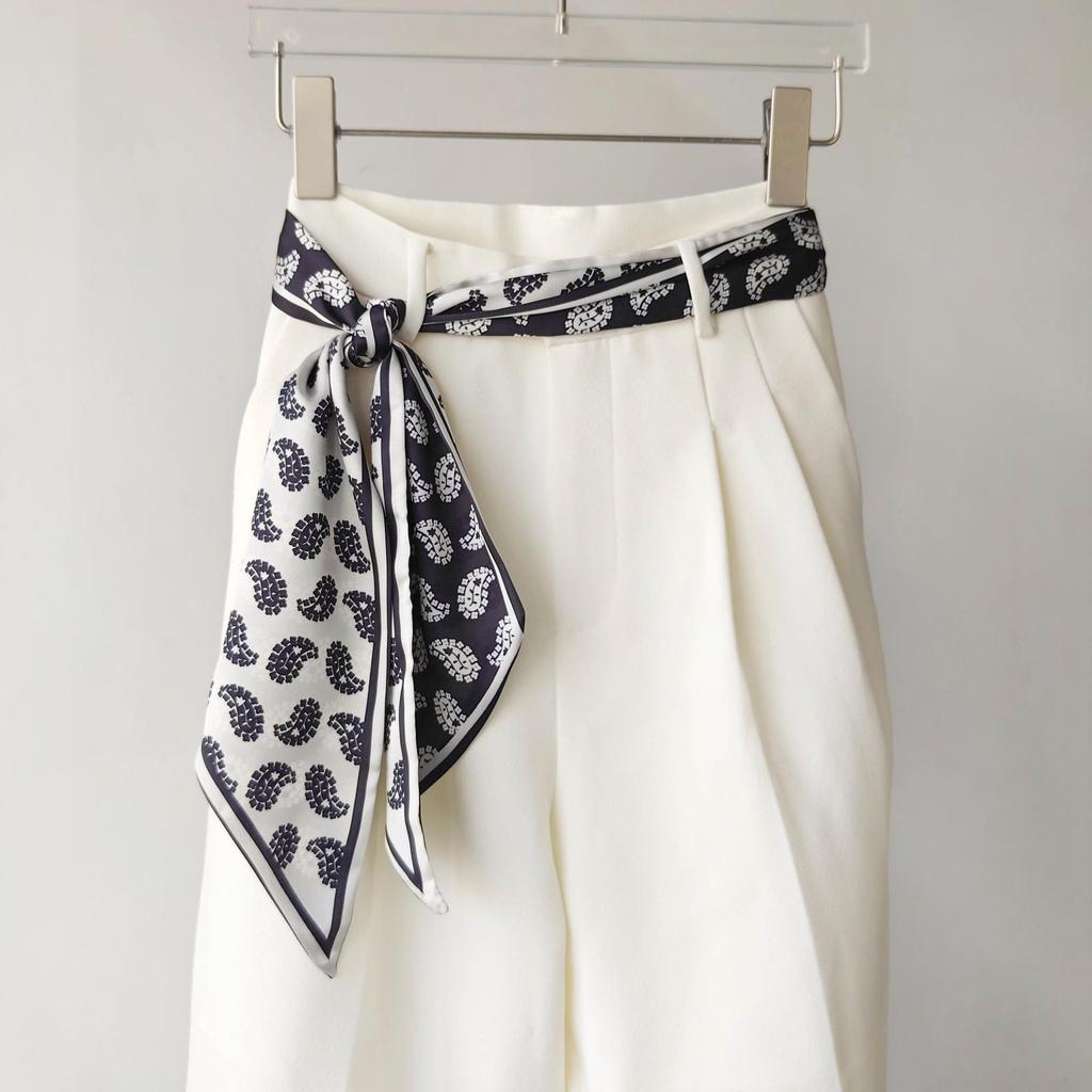 Women's Cashew Long Scarf Belt: 2025 New Style Waist & Tie-Neck Accessory for Jeans