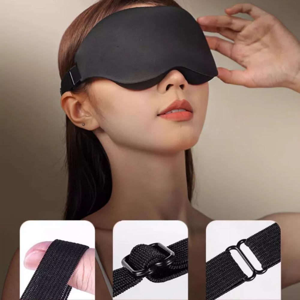 High Quality Soft 3D Eye Mask Breathable Light Blocking Sleeping Mask Pressure Free Capsule Eye Mask Sleep Space