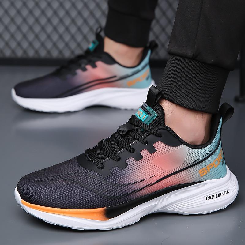 Sneakers Men's New Mesh Running Shoes Breathable and Lightweight Trend Shock-absorbing Casual Sports Shoes