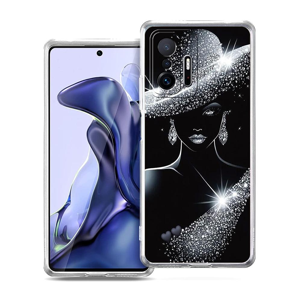 

Transparent Phone Case for Xiaomi Mi 14 13 12 11 Ultra 13T 12T 11T Poco X3 NFC F3 F6 Pro Lite 5G Soft TPU White Clothes Pattern for Xiaomi Mi 11