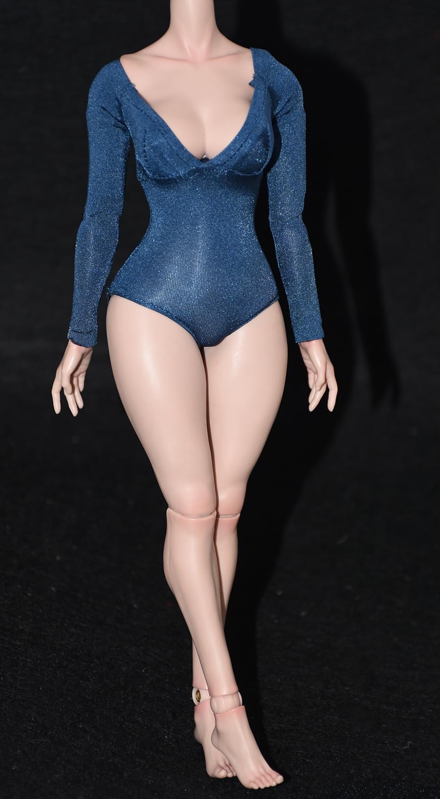 

Toy Hobby Scale Figure Accessory Fits TBLeague Standard GS Pure Style Sexy Bodysuit with Long Sleeve Ballet Leotard and Shoes Not [TOYBARJAPAN] 1/6 / синий