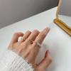 Korean Style Dongdaemun S925 Sterling Silver Adjustable Chain Ring for Women