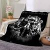 1pc Rammstein-Inspired Home Decor: Cozy Flannel Blanket, Perfect Gift for Bedroom, Living Room, Travel, Camping, Car, Beach, Office Naps, Ideal Sofa T