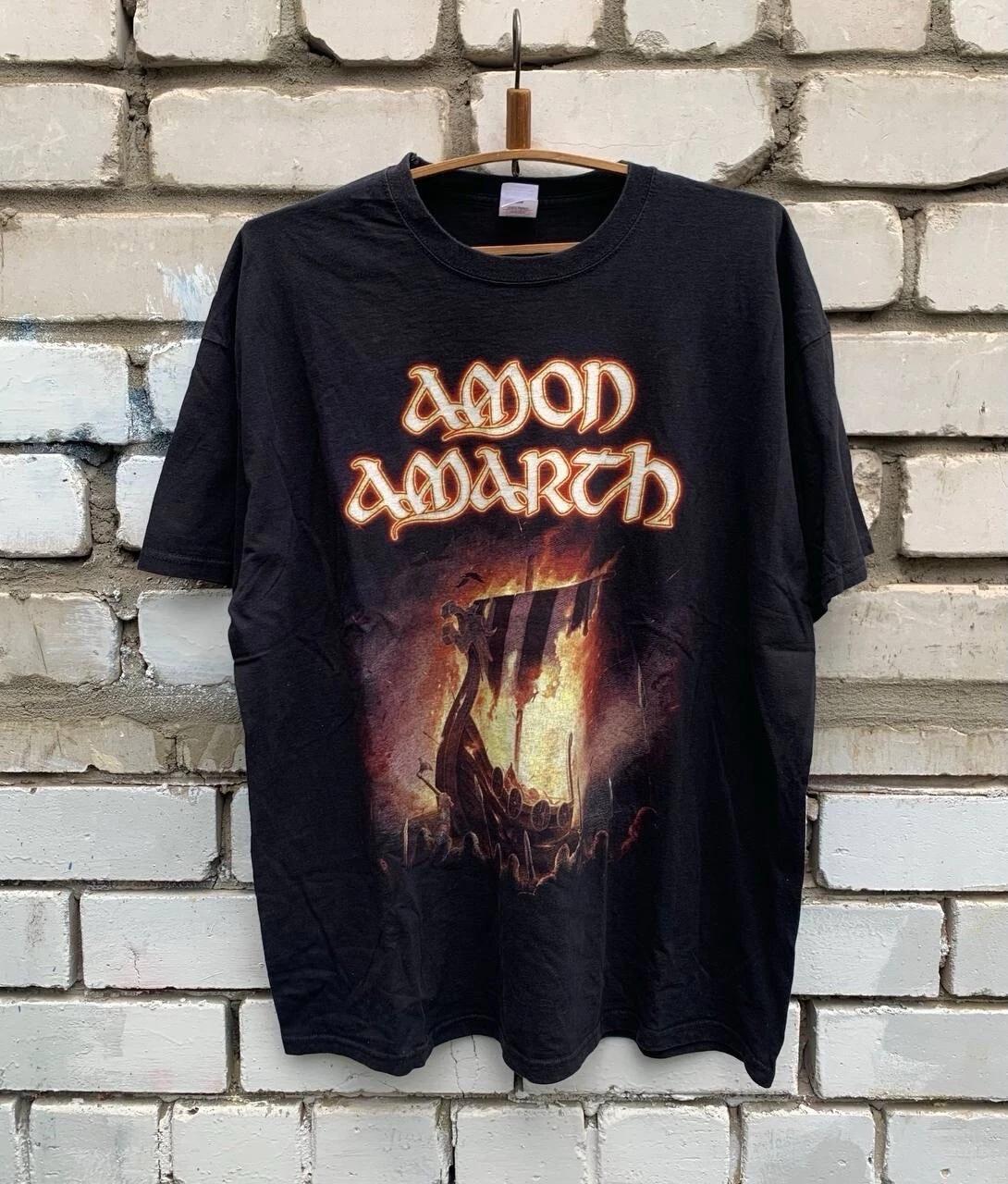 Amon Amarth 2000-е Винтажная Футболка Викингская Футболка Рок-группа L