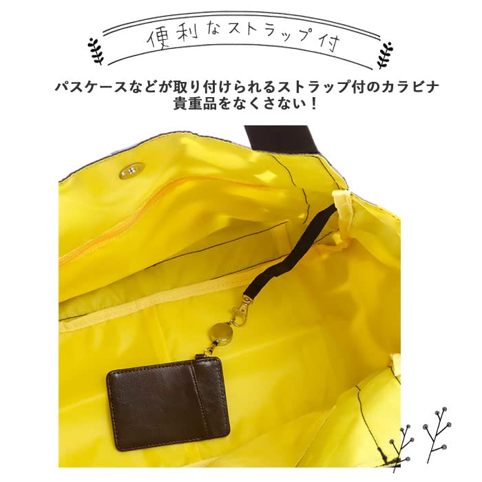 Hanna Hula Round Tote Bag Polka Black PLK01 [Hanna Hula] / CMO-RTT-PLK01 (Polka Black)