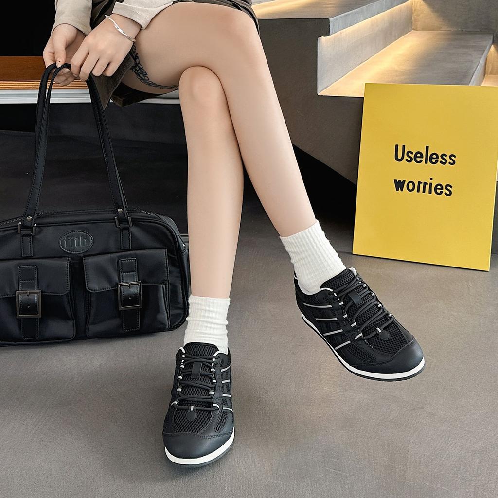 Retro-Ballett-Stil Klassische Netz-Sneaker Damenmode Vielseitig Atmungsaktiv Bequem Lässige Dad-Schuhe